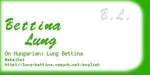 bettina lung business card
